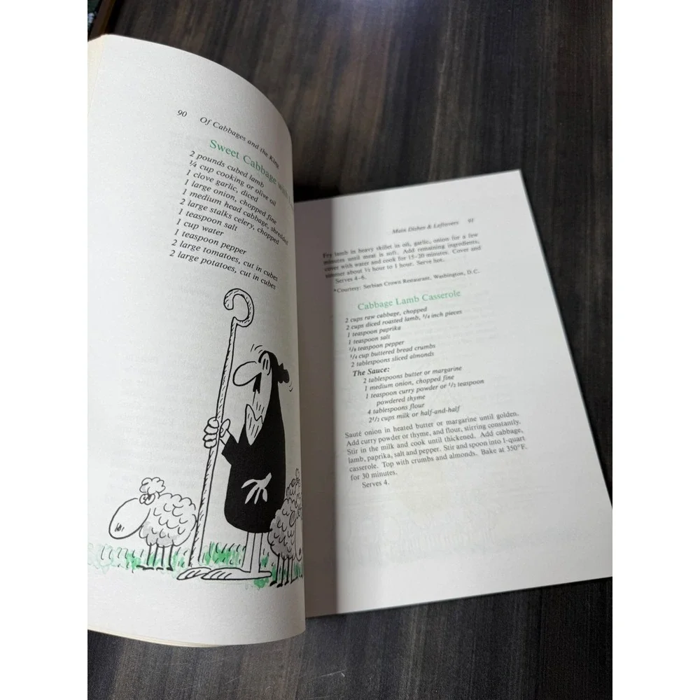 Of Cabbages‎ and the King The World Cabbage Cookbook Vintage 1984